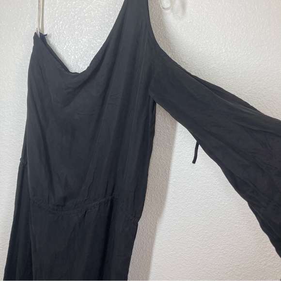 YFB YOUNG FABULOUS & BROKE Elodie Black One Shoulder Maxi Cupro Dress XS - Picture 7 of 16